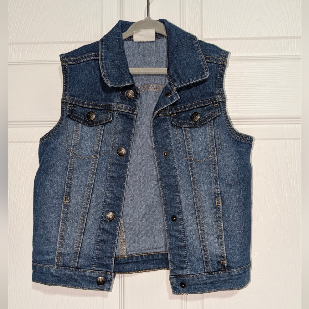 💖HPx2💖 Crazy 8 Girls Denim Vest - Sz 7/8